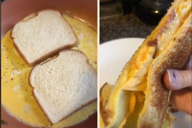 Quick and Easy Recipes for College Students 5 tik tok breakfast sandwich