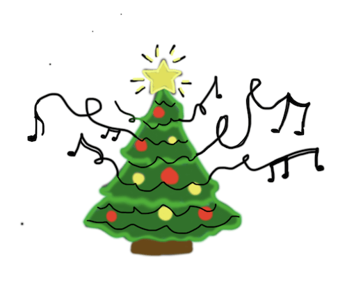 Getting into the Holiday Spirit 6 christas music graphic