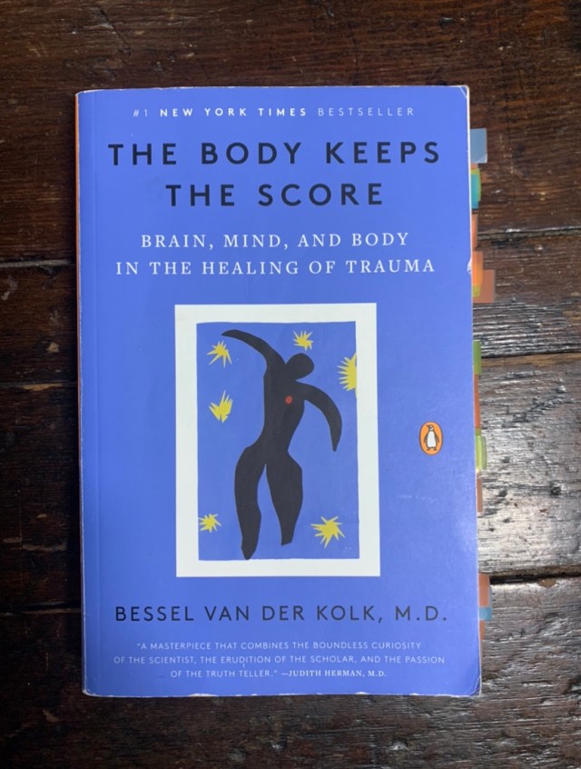 Photograph of the book The Body Keeps The Score