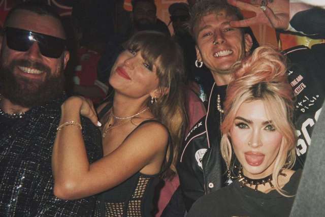 Megan Fox: Society's Opinion on Women 3 Travis Kelce, Taylor Swift, Machine Gun Kelly and Megan fox via Megan Fox Instagram