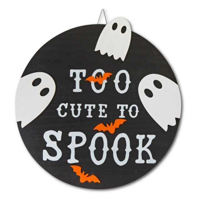 Halloween Too Cute Round Wall Decor Sign by Way To Celebrate 341a9899 d548 495c a749 c79fe606a2c7.450fc8557c515d32e05dfe29f2560e03