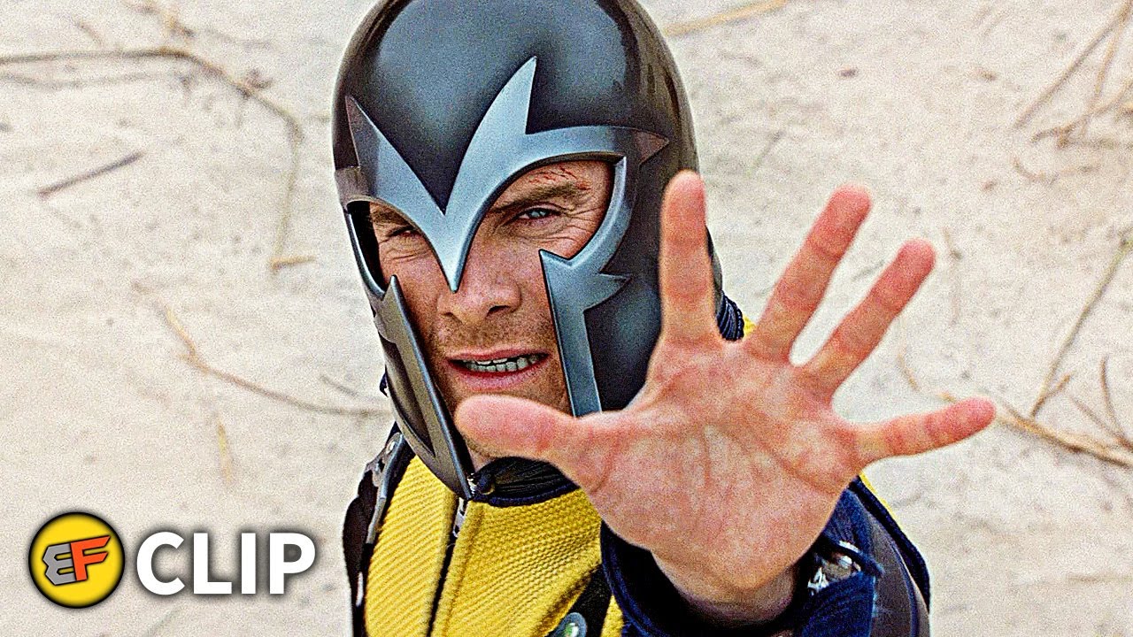 Magneto Stops The Missiles - Beach Scene | X-Men First Class (2011) Movie  Clip HD 4K, image size:1280x720