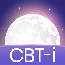 CBT-i in bold underneath a cartoon moon
